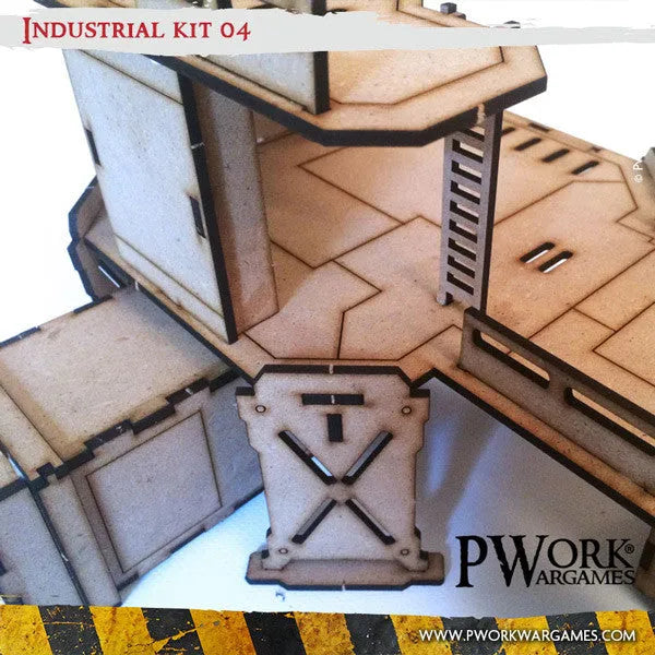 MDF Terrain Industrial 04-PWork Wargames-Radaddel