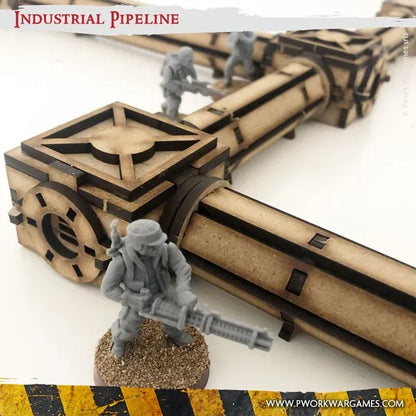 MDF Terrain Industrial Pipeline-PWork Wargames-Radaddel