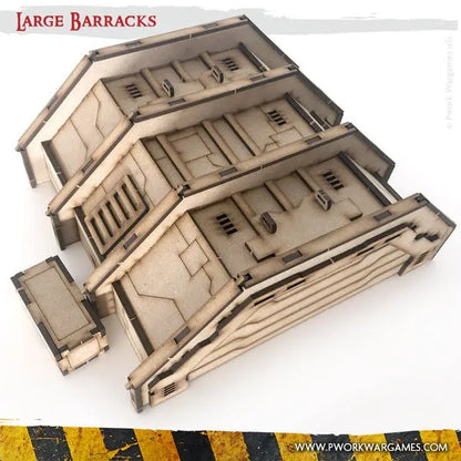 MDF Terrain Large Barracks-PWork Wargames-Radaddel
