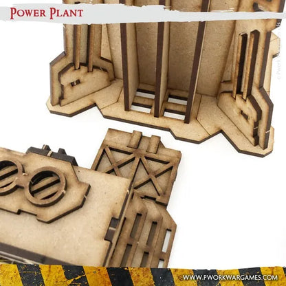 MDF Terrain Power Plant-PWork Wargames-Radaddel