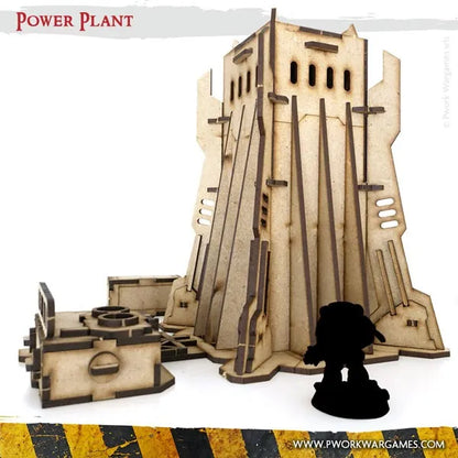 MDF Terrain Power Plant-PWork Wargames-Radaddel
