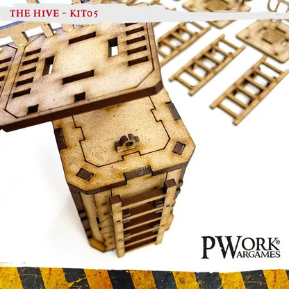 MDF Terrain The Hive 05-PWork Wargames-Radaddel