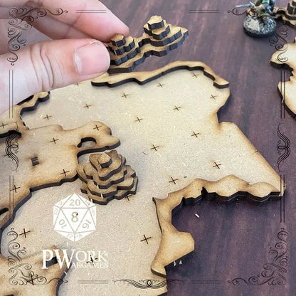 MDF RPG Tiles The Cave-PWork Wargames-Radaddel
