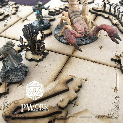 MDF RPG Tiles The Desert-PWork Wargames-Radaddel
