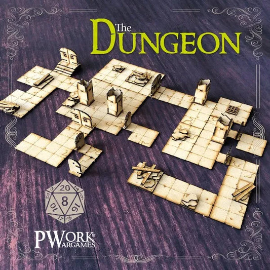 MDF RPG Tiles The Dungeon-PWork Wargames-Radaddel