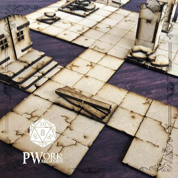 MDF RPG Tiles The Dungeon-PWork Wargames-Radaddel