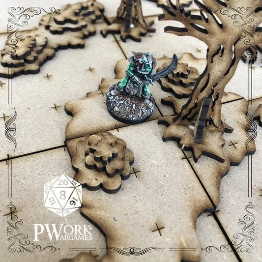 MDF RPG Tiles The Forest-PWork Wargames-Radaddel