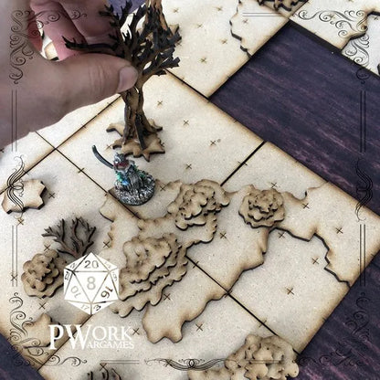 MDF RPG Tiles The Forest-PWork Wargames-Radaddel