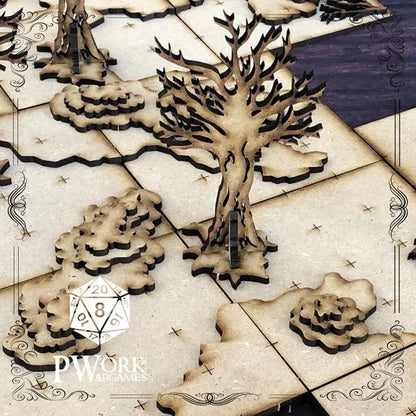 MDF RPG Tiles The Forest-PWork Wargames-Radaddel