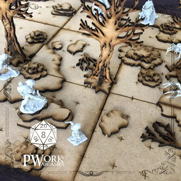 MDF RPG Tiles The Forest-PWork Wargames-Radaddel