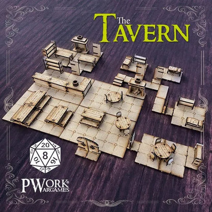 MDF RPG Tiles The Tavern-PWork Wargames-Radaddel