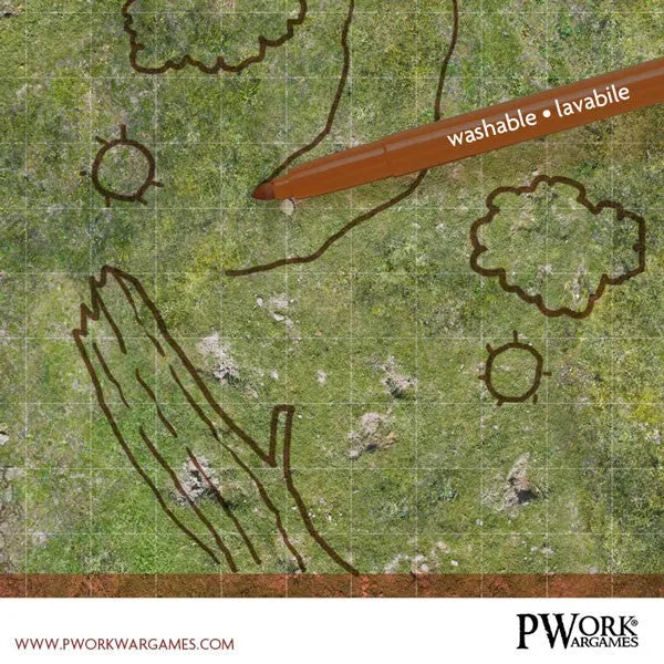 RPG Rewritable Combat Map Forest 36X48"-PWork Wargames-Radaddel