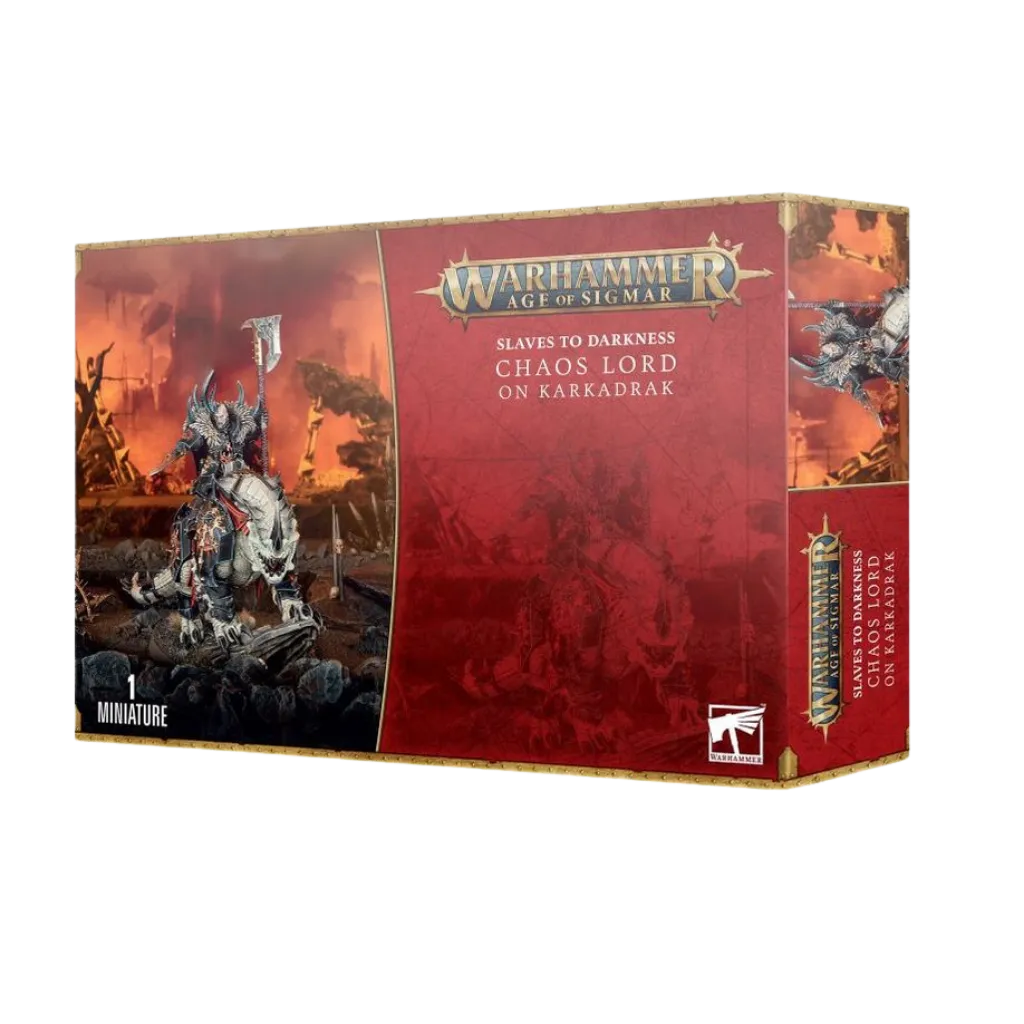 Slaves to Darkness: Chaos Lord on Karkadrak-Games Workshop-Radaddel