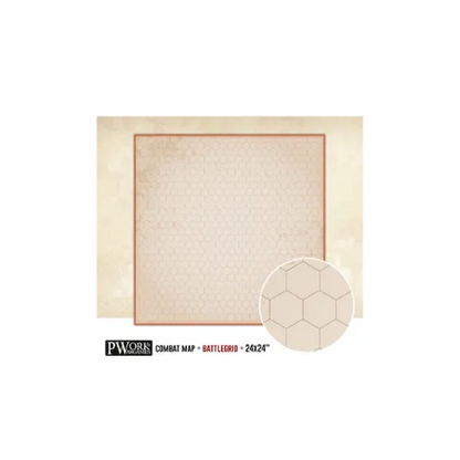 RPG Rewritable Hexagon Battlegrid 24x24"-PWork Wargames-Radaddel