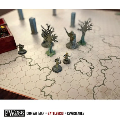 RPG Rewritable Hexagon Battlegrid 24x24"-PWork Wargames-Radaddel