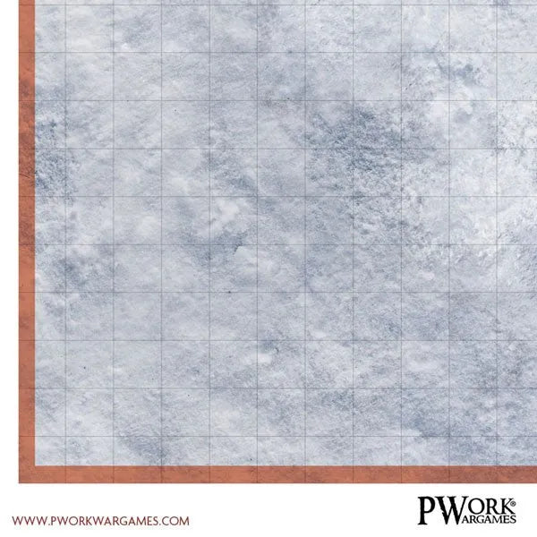 RPG Rewritable Combat Map Snow Plain 30x30"-PWork Wargames-Radaddel
