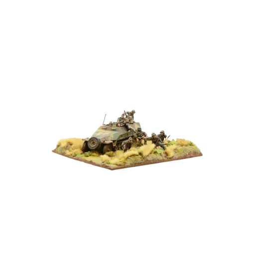 RAUS! Waffen-SS debussing Hanomag-Warlord Games-Radaddel