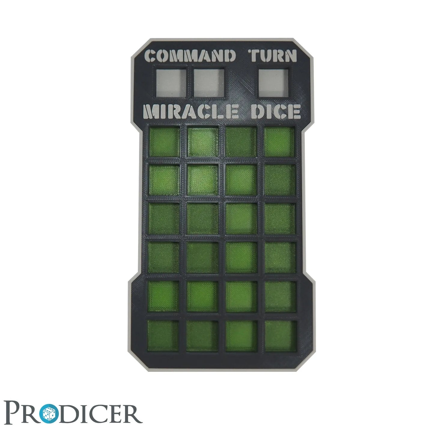 Sci-Fi Miracle Dice Pro Dashboard | Neon-Grün-ProDicer-Radaddel