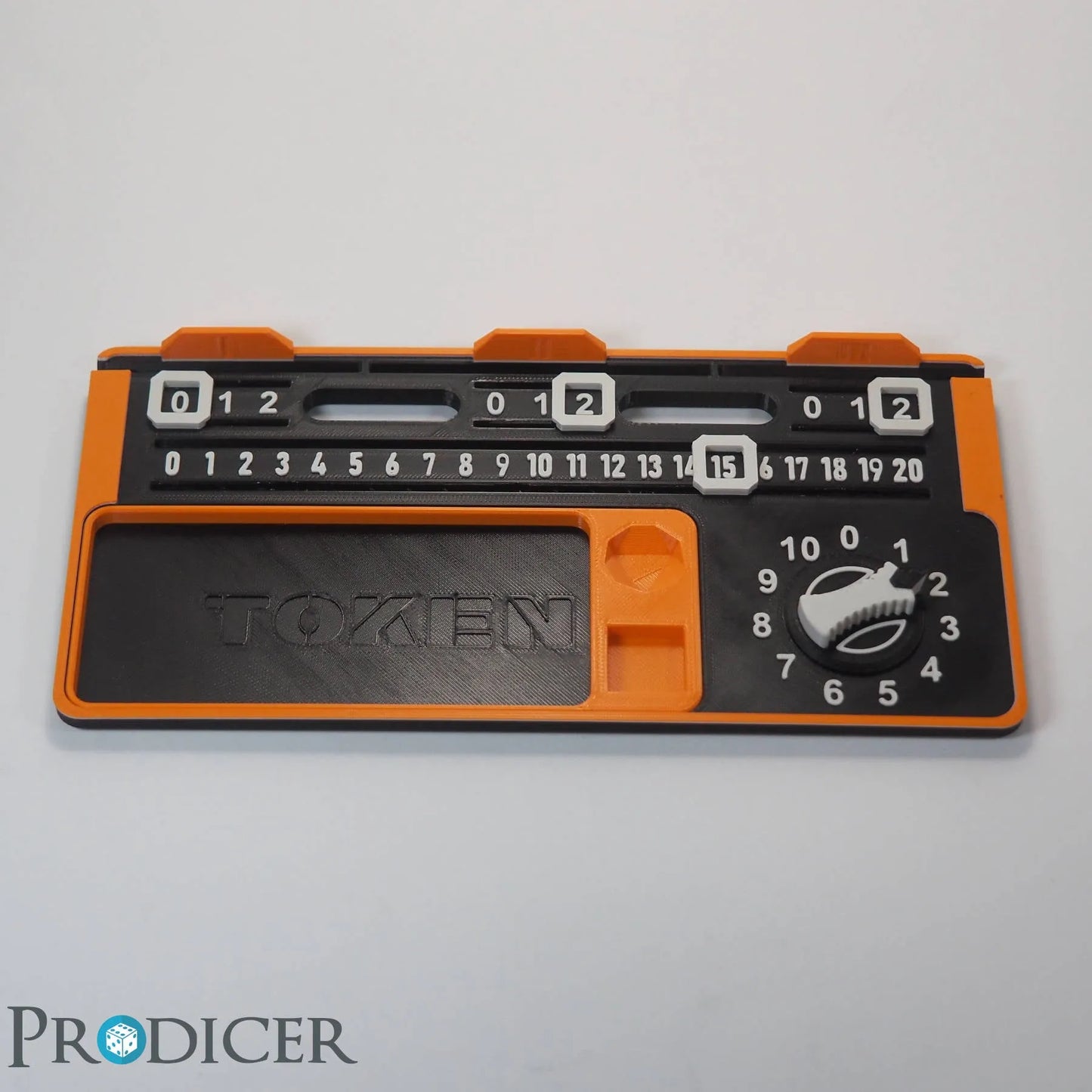 Sci-Fi Skirmish Single Dashboard V2 | Single Board + Fraction Counter | Hellgrau-ProDicer-Radaddel