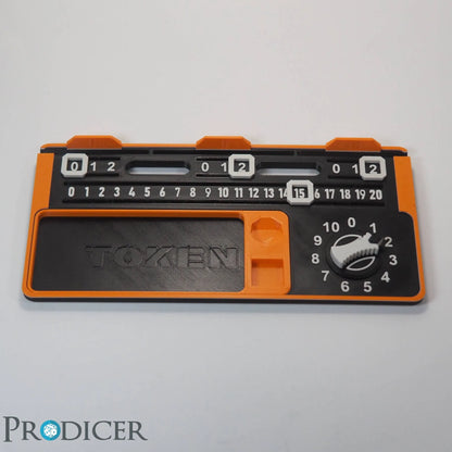 Sci-Fi Skirmish Single Dashboard V2 | Single Board + Fraction Counter | Hellgrau-ProDicer-Radaddel
