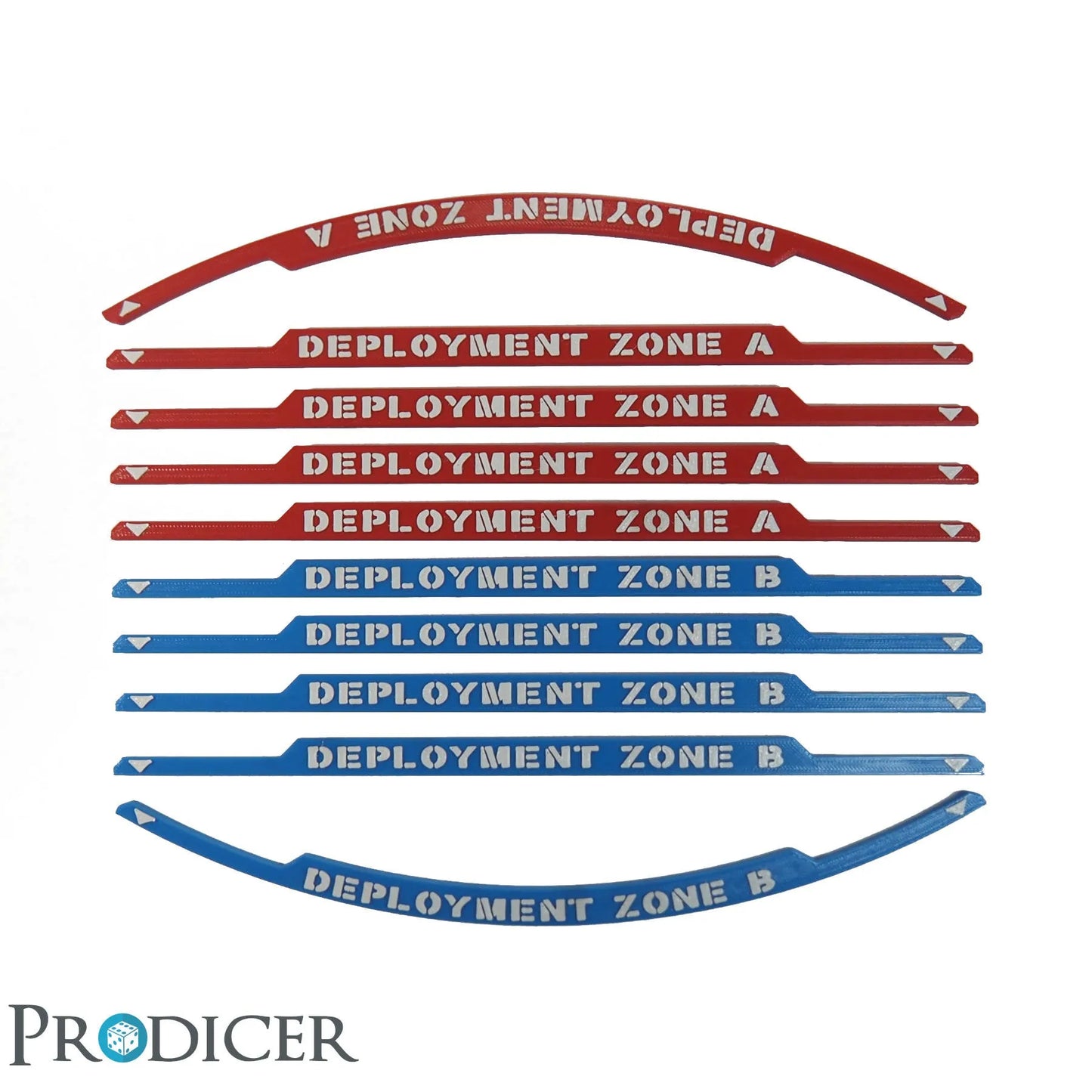 Deployment Zone Marker | Set (Rot+Blau)-ProDicer-Radaddel