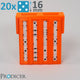Dice Pro Keeper - 16mm | Neon-Orange-ProDicer-Radaddel