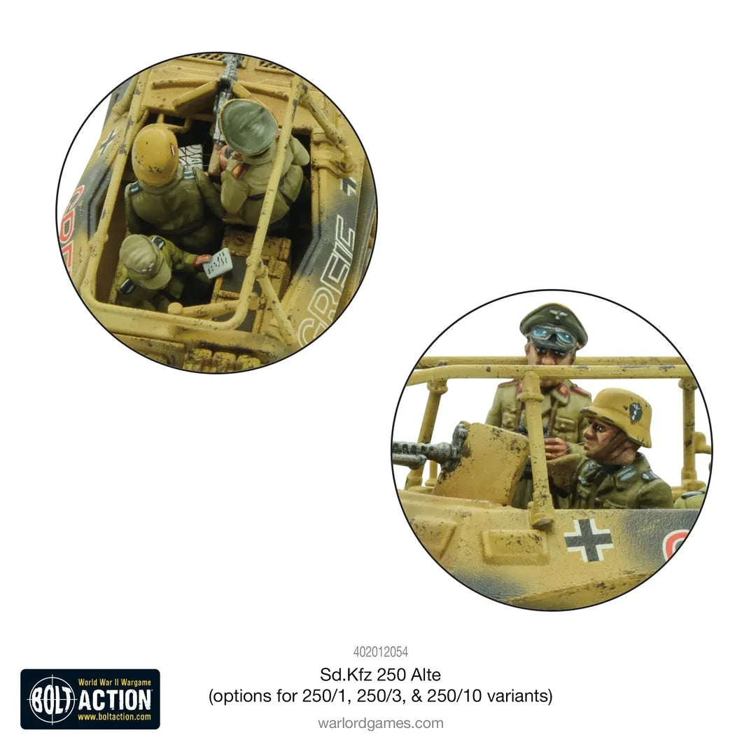 Sd.Kfz.250 (Alte) Half-Track (Options for 250/1, 250/3, 250/10)-Warlord Games-Radaddel
