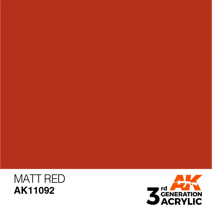 AK 3GEN Matt Red 17ml-AK-Interactive-Radaddel