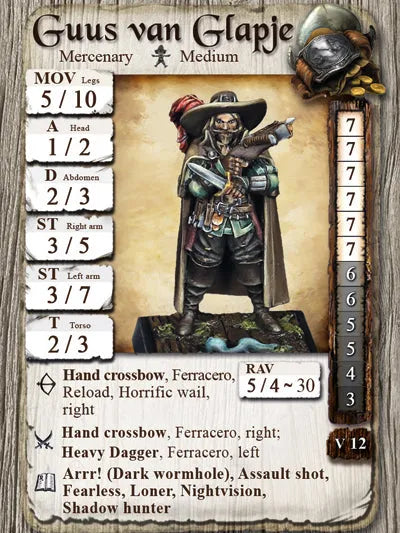 Guus van Glapje | Söldner-Freebooter Miniatures-Radaddel