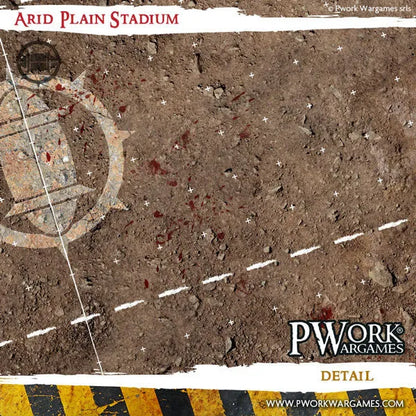 Neoprene Mat Arid Plain Stadium-PWork Wargames-Radaddel