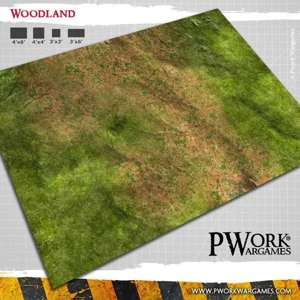 Neoprene Mat Woodland 22x30''-PWork Wargames-Radaddel