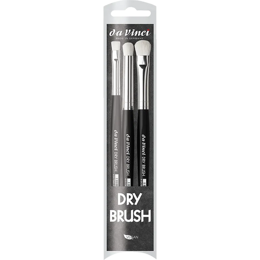 DRY BRUSH Set, Serie 140 No.6, 143 No.12 und 145 No.10-Da Vinci-Radaddel
