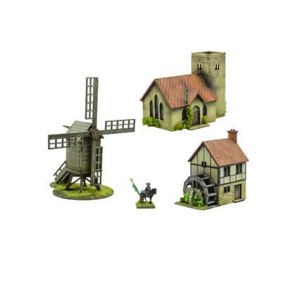 Pike & Shotte Epic Battles - Village Scenery Pack-Warlord Games-Radaddel