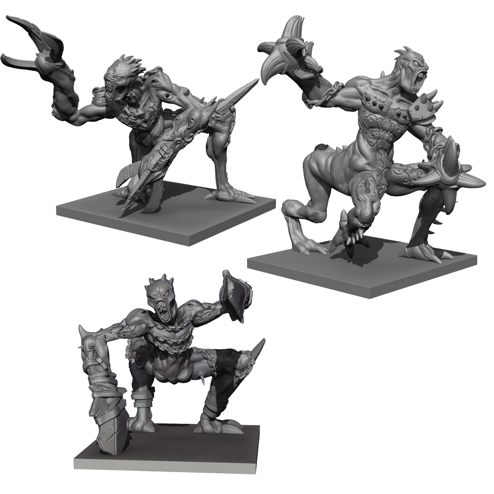 Abyssal Dwarf Grotesques Regiment-Mantic Games-Radaddel