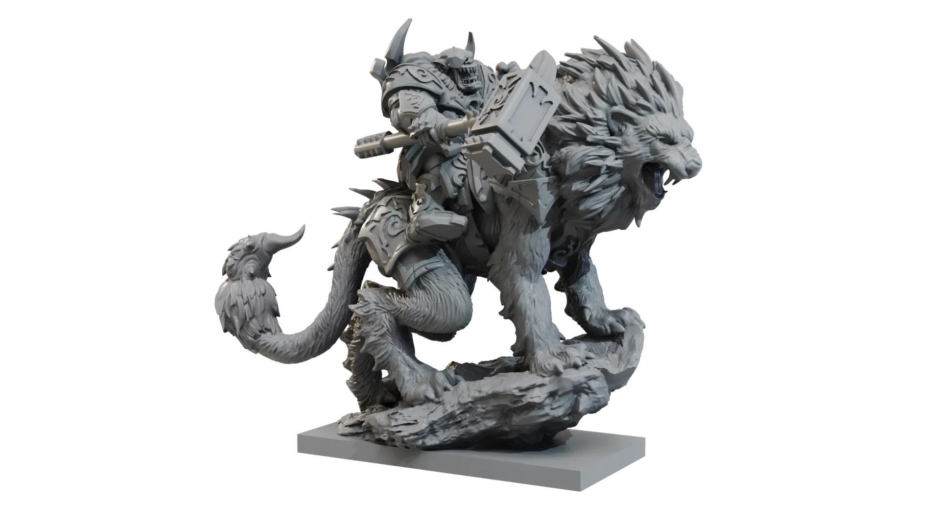 Riftforged Orc Stormbringer On Manticore-Mantic Games-Radaddel