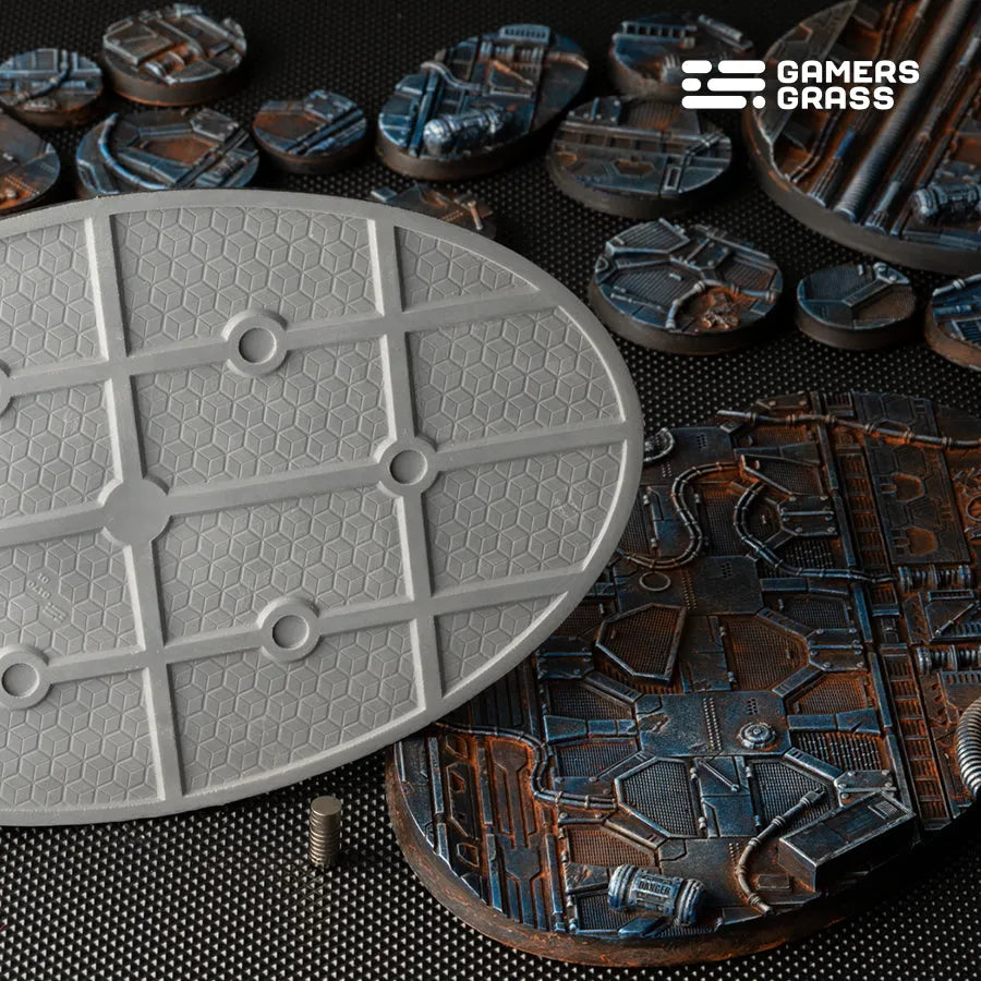 Spaceship Corridor Bases Oval 170mm (x1)-Gamers Grass-Radaddel