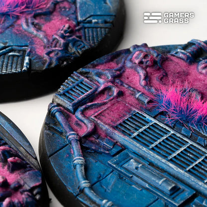 Alien Infestation Bases Round 60mm (x2)-Gamers Grass-Radaddel