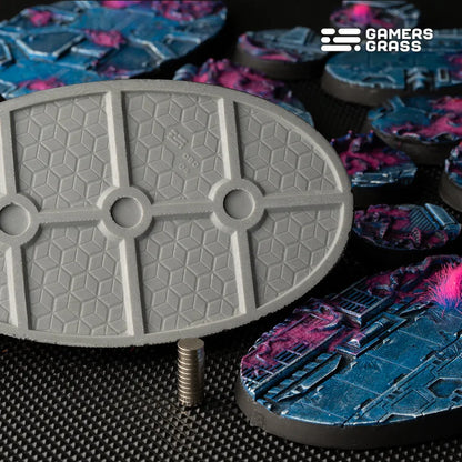 Alien Infestation Bases Oval 90mm (x2)-Gamers Grass-Radaddel