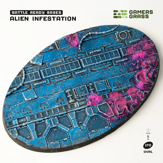 Alien Infestation Bases Oval 170mm (x1)-Gamers Grass-Radaddel