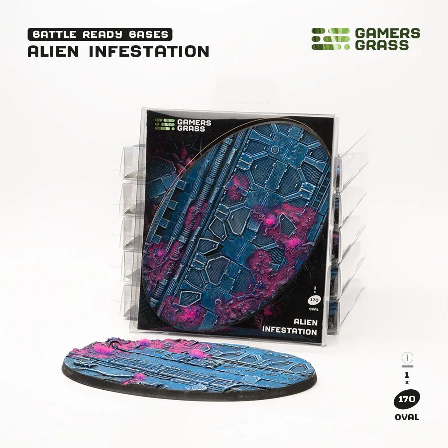 Alien Infestation Bases Oval 170mm (x1)-Gamers Grass-Radaddel