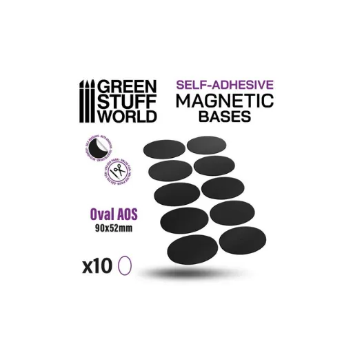 Vorgeschnittene Magnete - Oval 90x52mm-Greenstuff World-Radaddel