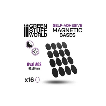 Vorgeschnittene Magnete - Oval 60x35mm-Greenstuff World-Radaddel
