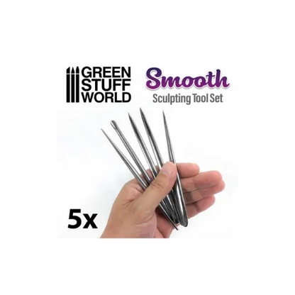 5x Modellierwerkzeug Set - SMOOTH-Greenstuff World-Radaddel