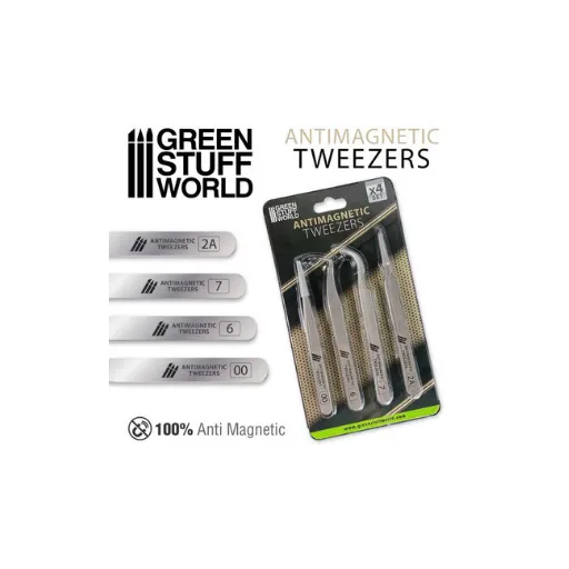 100% Anti-magnetische QUARTZ PINZETTEN-Greenstuff World-Radaddel