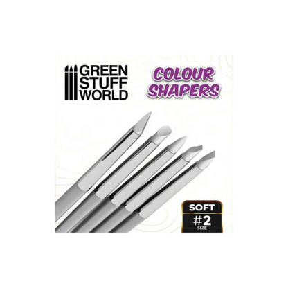 Modellierpinsel - Colour Shaper - Grösse 2 - Weiß weich-Greenstuff World-Radaddel
