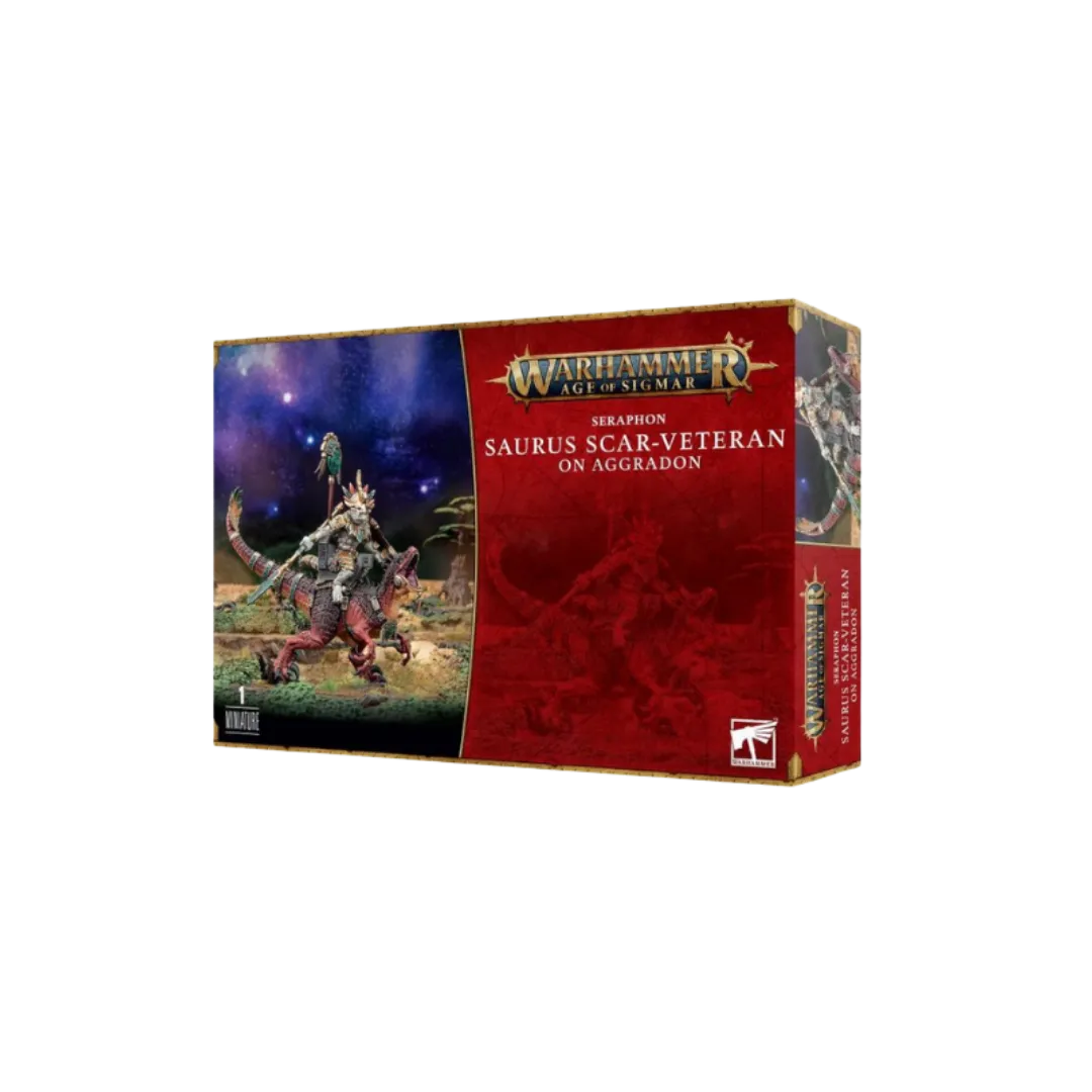 Seraphon: Saurus Scar-Veteran on Aggradon