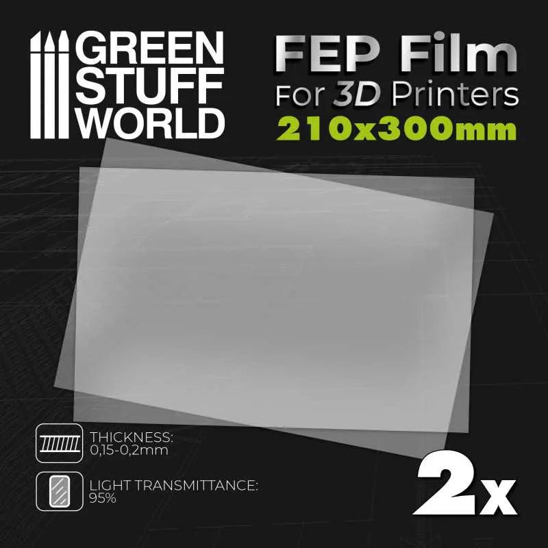 FEP film 300x210mm (pack x2)-Greenstuff World-Radaddel