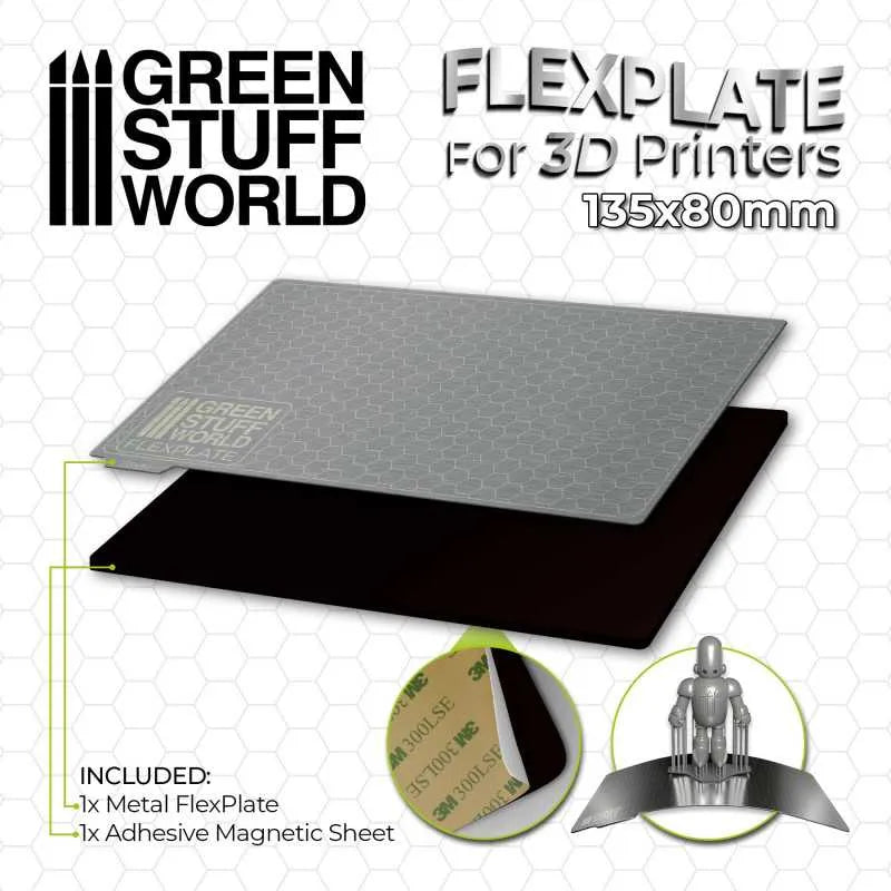 Flexplatten für 3d-Drucker - 135x80mm-Greenstuff World-Radaddel