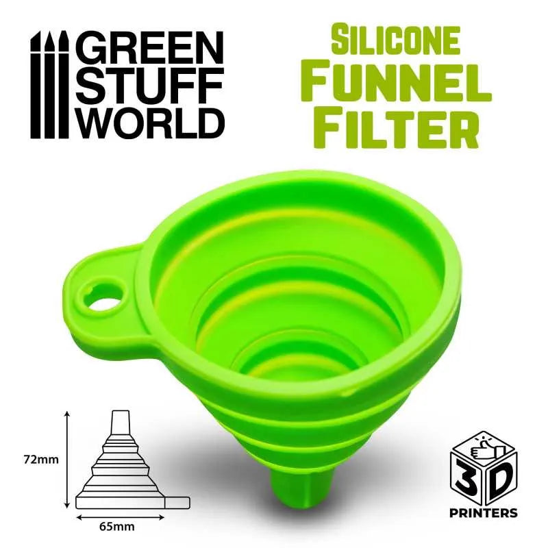 Trichterfilter aus Silikon für 3D-Drucker-Greenstuff World-Radaddel