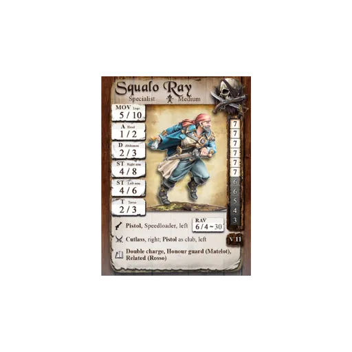 Squalo Ray | Piraten-Freebooter Miniatures-Radaddel